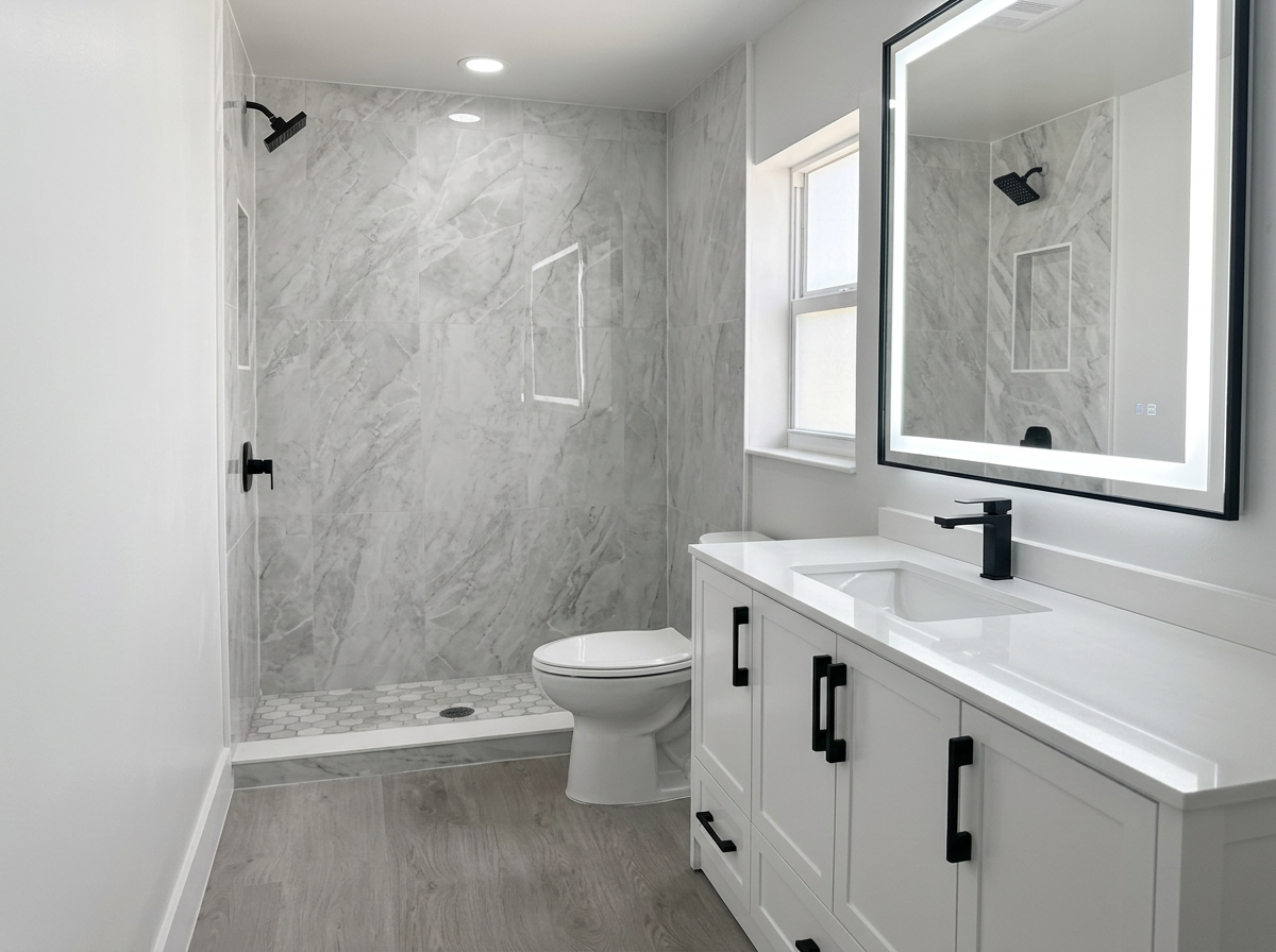 Bathroom Remodels by Elite Floors & More